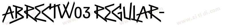 AbrectW03 Regular字体转换 AbrectW03 Regular字体转换